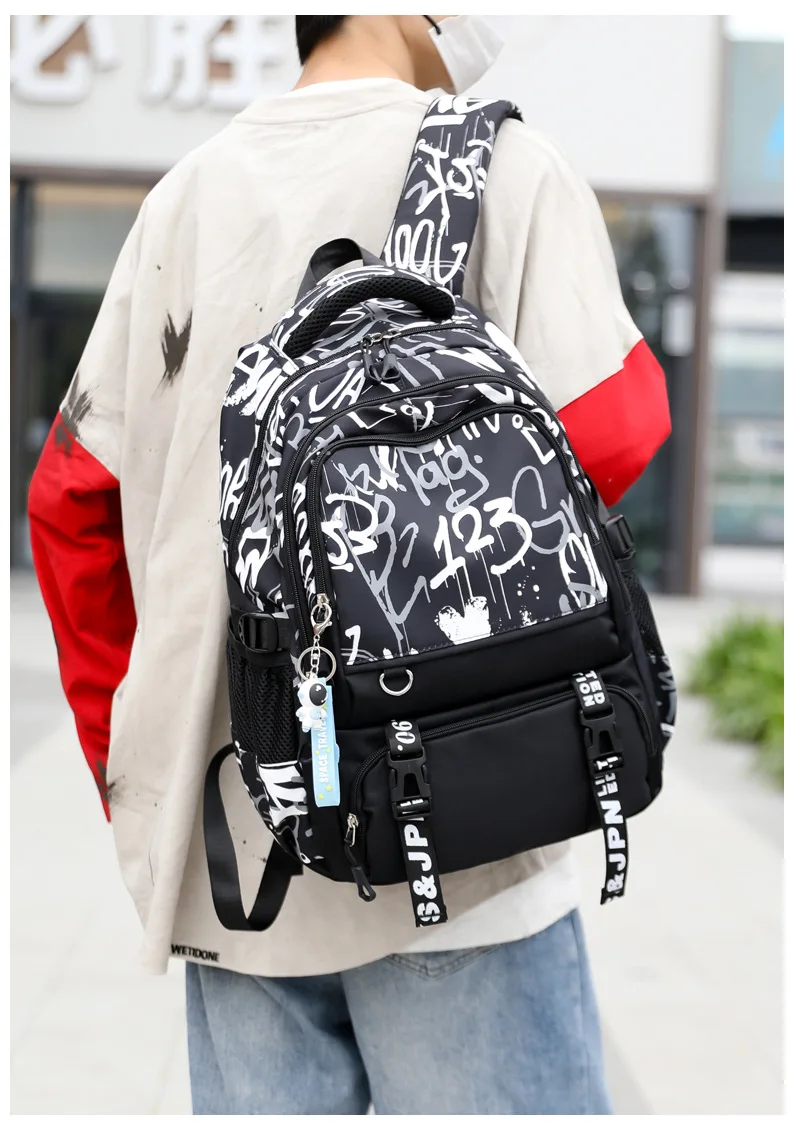 Boys School Bags Children Middle School Backpack Teenage Schoolbag Outdoor Travel backpack Big Student Laptop Backpack Book bag