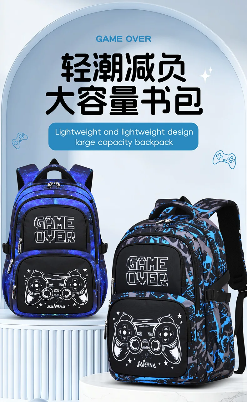 3 Pcs Kids School Backpcak Children School Bags Set Boys Primary Backpack with Lunch Bag Schoolbag Book Bag Kids Mochilas