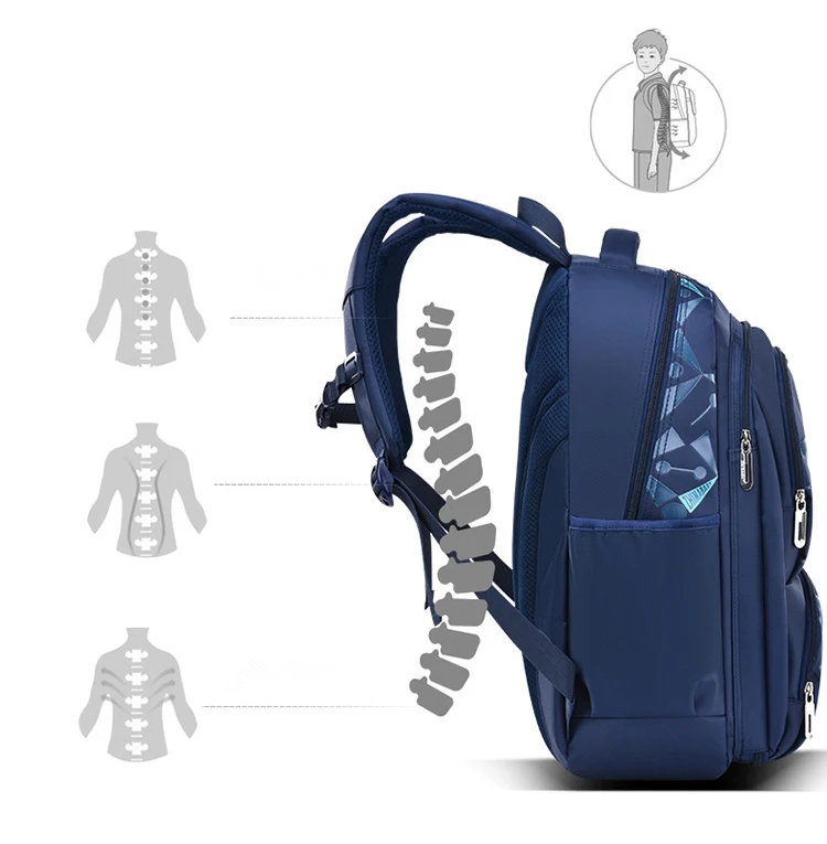 Primary School Backpacks Waterproof Children School Bags For Boys kids Travel Backpack Orthopedic School bag Mochila Infantil