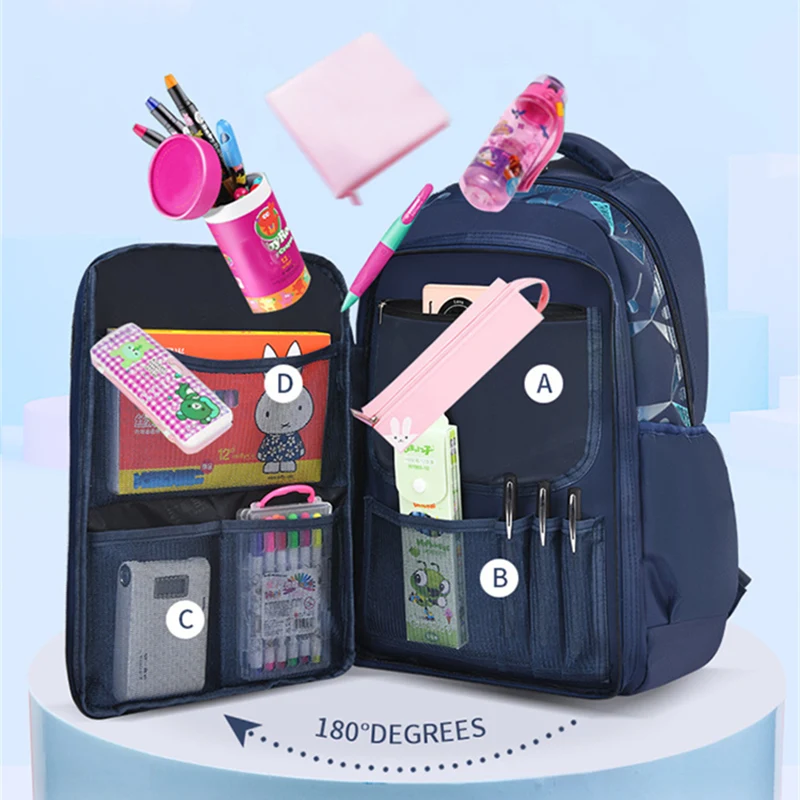Primary School Backpacks Waterproof Children School Bags For Boys kids Travel Backpack Orthopedic School bag Mochila Infantil