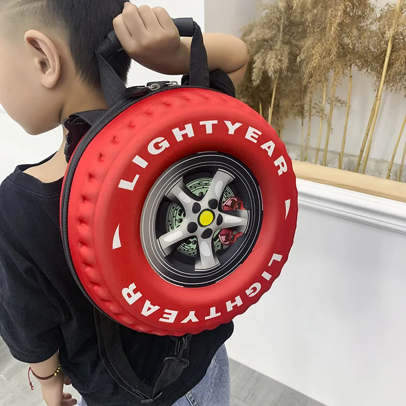 2025 New Korean Style Children's Schoolbag EVA Tire Fashionable Shape Kindergarten Schoolbag Boy's Backpack