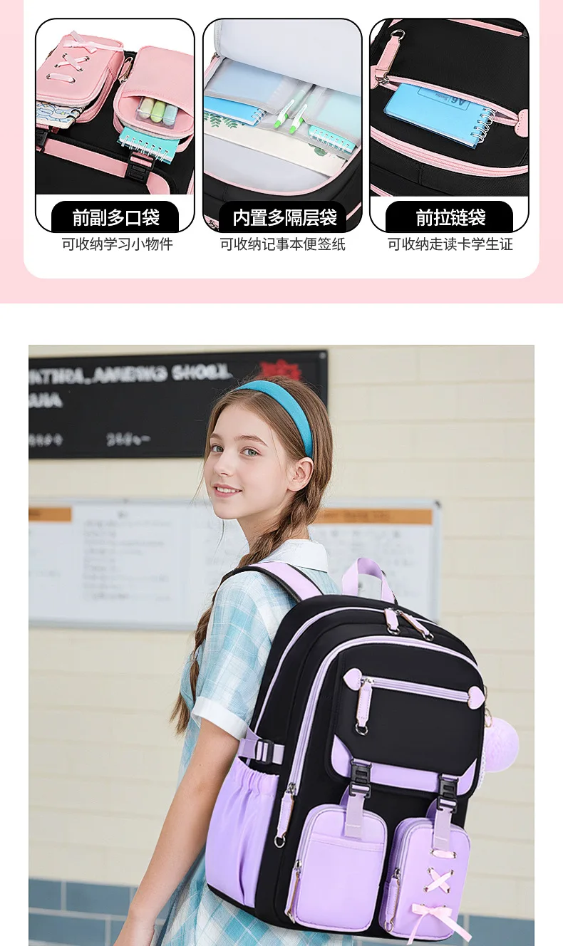 Fashion Girls School Backpack School Bags Teenage laptop Backpack Casual Travel backpack Book Bag Children schoolbag Waterproof