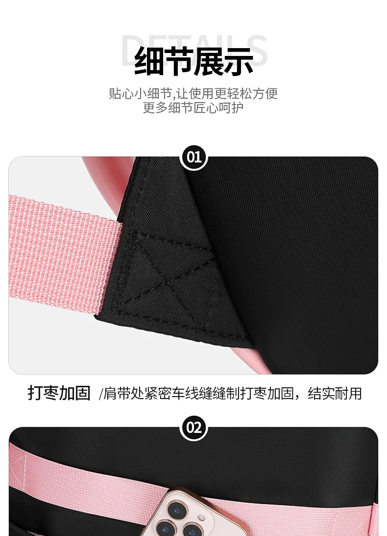 Fashion Girls School Backpack School Bags Teenage laptop Backpack Casual Travel backpack Book Bag Children schoolbag Waterproof