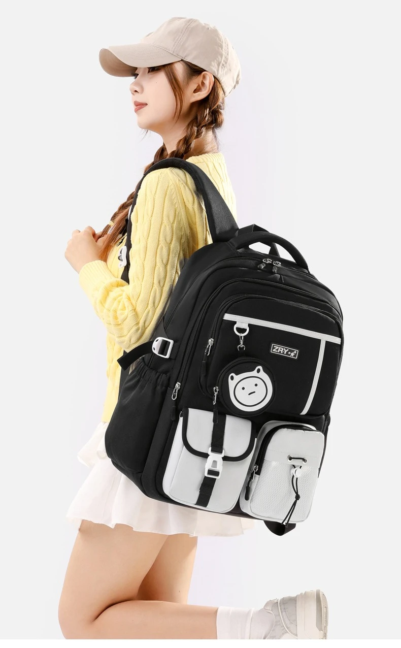 Cool School Bags for Teenage Girls Middle School Student Schoolbag Leisure Campus Backpack High School Large Capacity Backpack