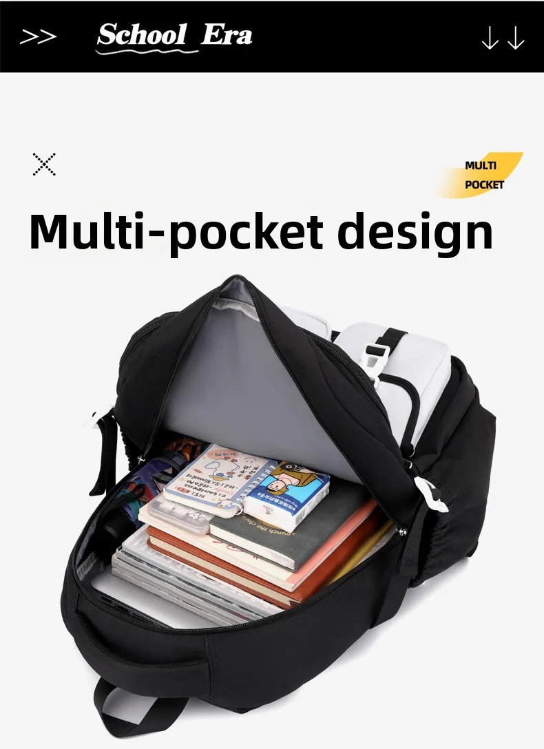 Cool School Bags for Teenage Girls Middle School Student Schoolbag Leisure Campus Backpack High School Large Capacity Backpack