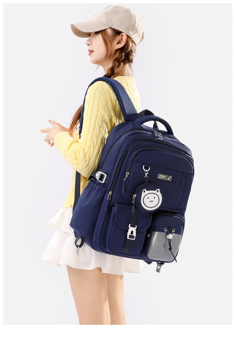 Cool School Bags for Teenage Girls Middle School Student Schoolbag Leisure Campus Backpack High School Large Capacity Backpack
