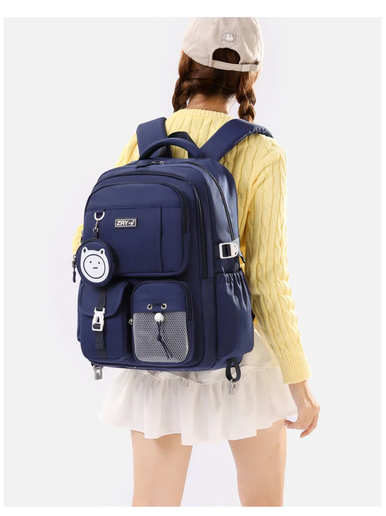 Cool School Bags for Teenage Girls Middle School Student Schoolbag Leisure Campus Backpack High School Large Capacity Backpack
