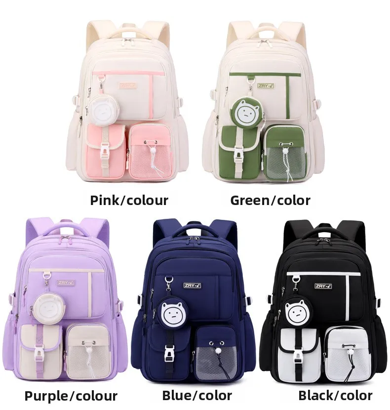 Cool School Bags for Teenage Girls Middle School Student Schoolbag Leisure Campus Backpack High School Large Capacity Backpack