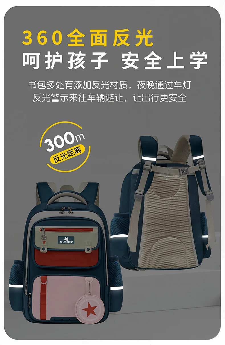 Orthopedic Primary School Backpack Children School Bags Girls Boys Waterproof Backpack Schoolbag Kids Book Bag Mochila Infantil