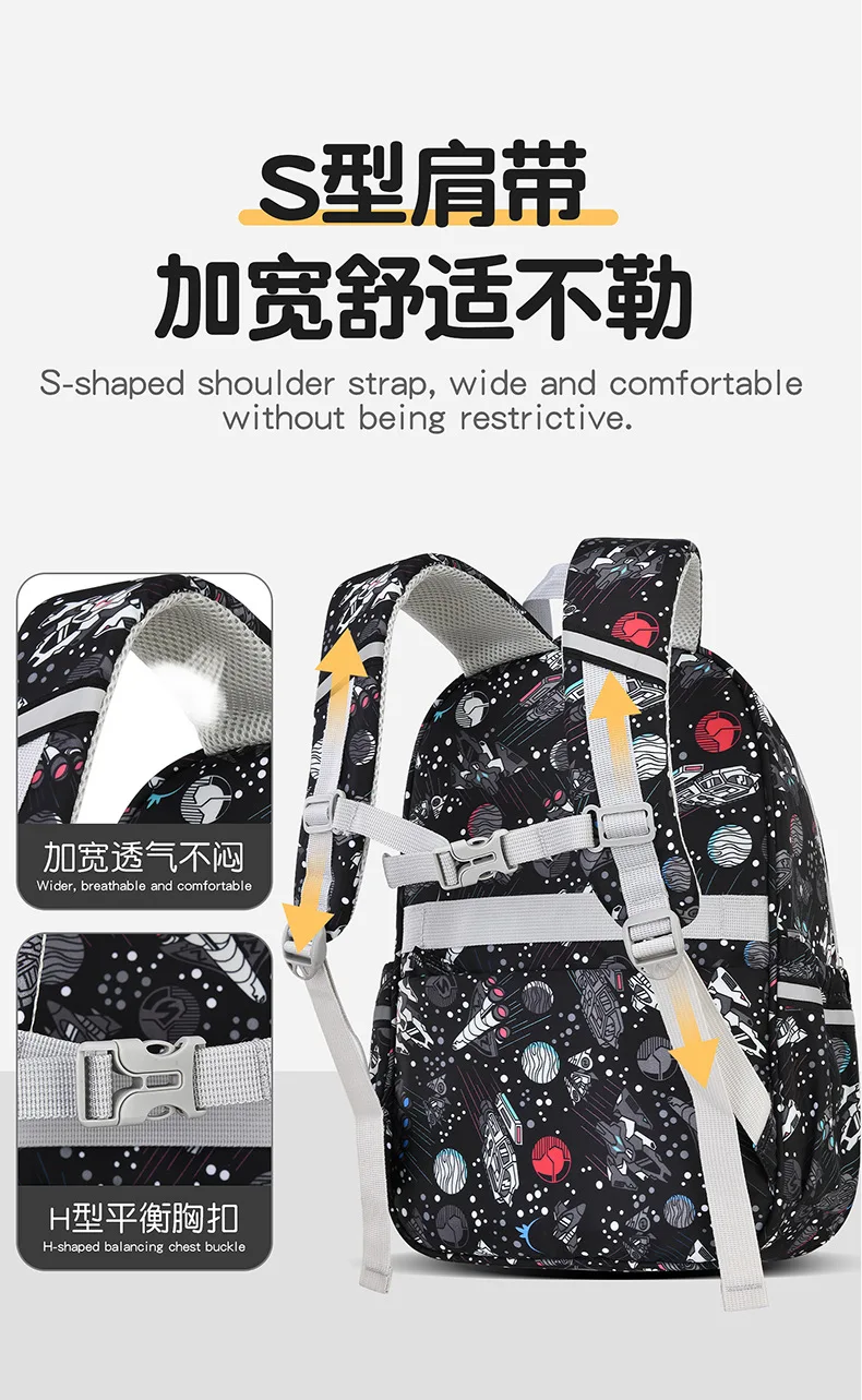 Children School Bags for Boys Girls Kids Schoolbag Primary Book Bag School Backpack Set 3Pcs with Lunch Bag Mochila