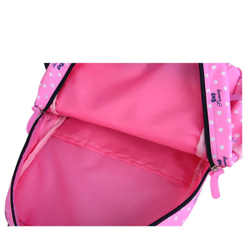 Bunnyfly 3pcs/Set Kids School Bag Backpack Set Fashion Lovely Children's Backpack for Girls Student Mochila Sac