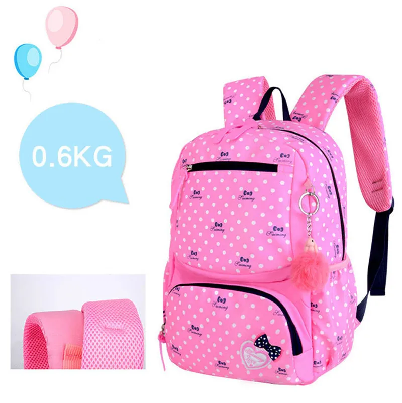 Bunnyfly 3pcs/Set Kids School Bag Backpack Set Fashion Lovely Children's Backpack for Girls Student Mochila Sac