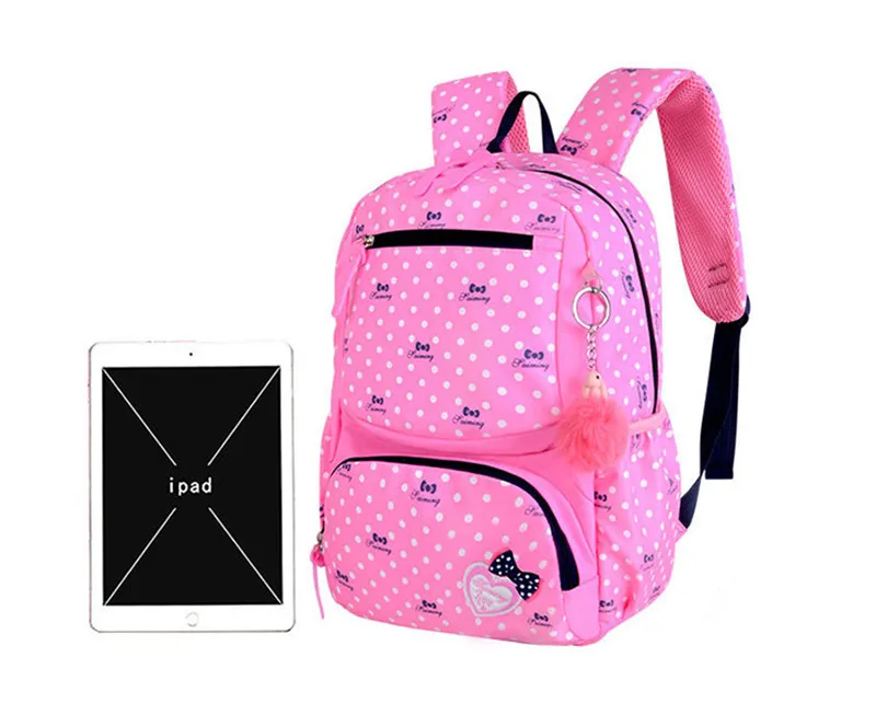 Bunnyfly 3pcs/Set Kids School Bag Backpack Set Fashion Lovely Children's Backpack for Girls Student Mochila Sac