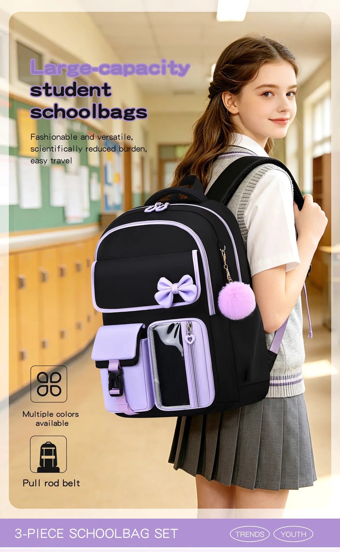 Primary School Bags For Girls Schoolbag Kawaii Lightweight Children School backpack Book Bag Travel Backpack Mochilas Gifts