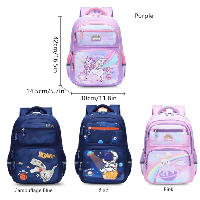 SUN EIGHT NEW Student Backpacks For Teenager School Backpack Cartoon Pattern Girl School Bags Boy Bag