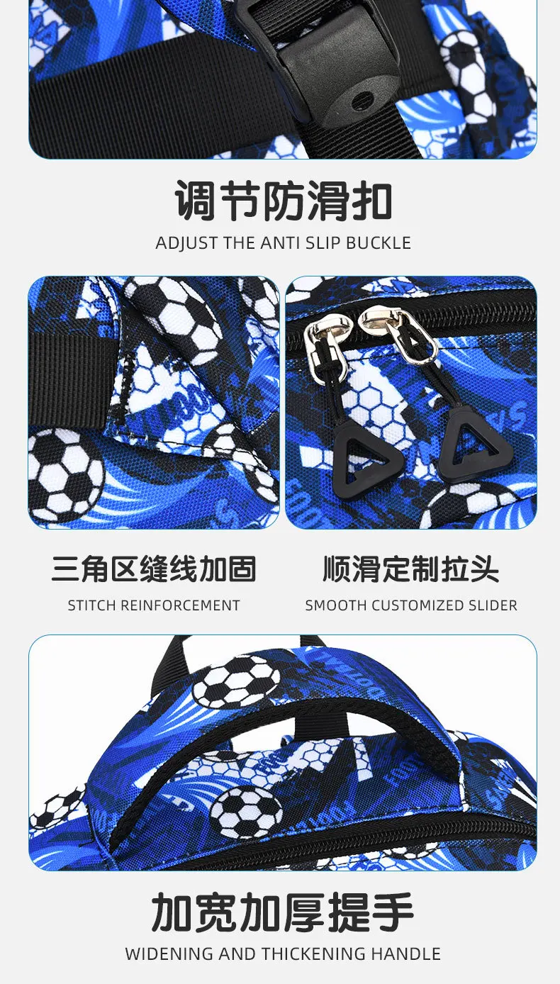 Children School Bags for Boys Set Schoolbag Primary Book Bag School Backpack with Lunch Bag 3Pcs Kids Waterproof Travel Rucksack