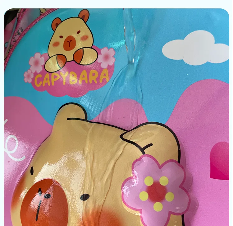 Capybara Children School Bags For Girls 3D Orthopedic Backpack Kids Backpacks Schoolbags Primary School Backpack Kids Mochila