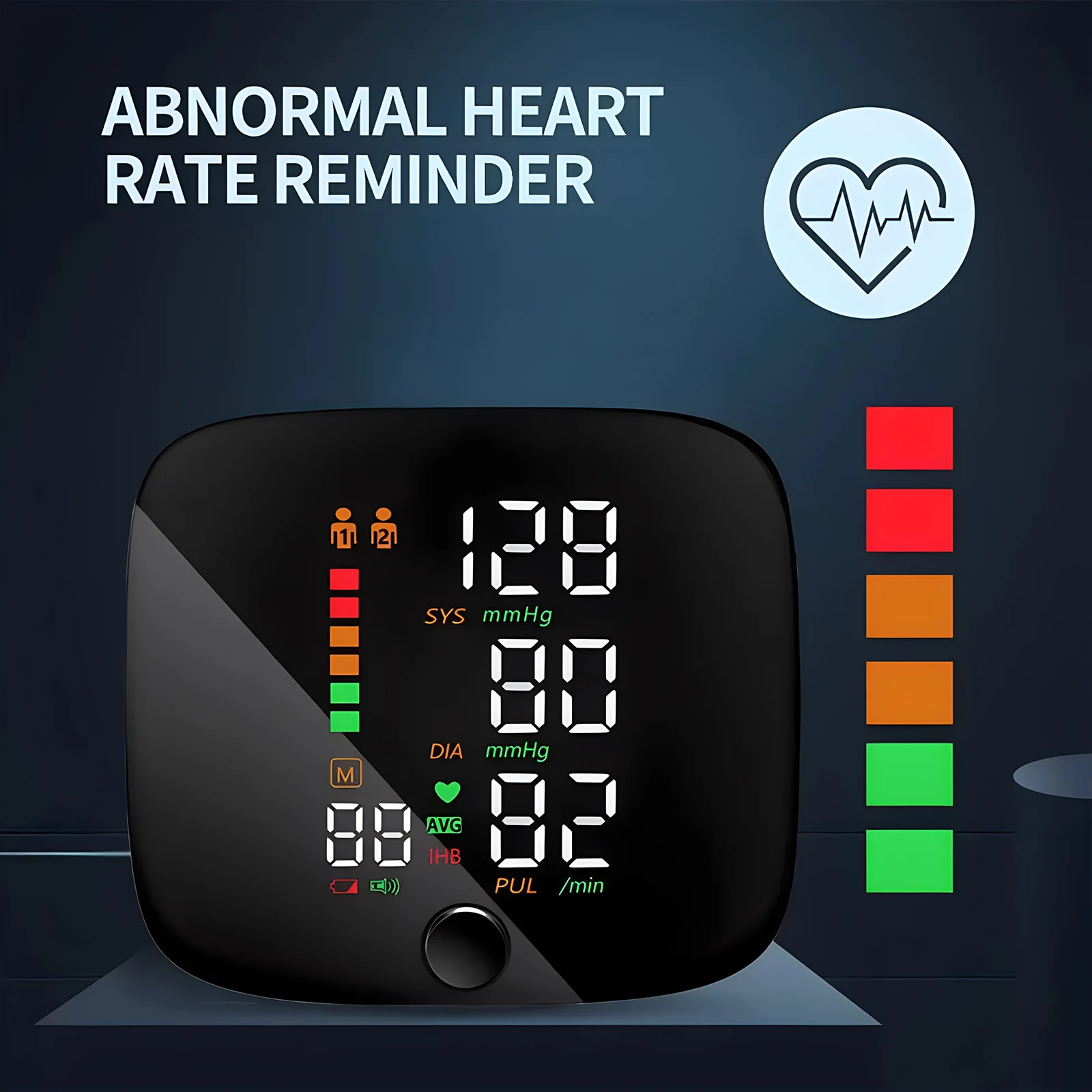 Medical Automatic Sphygmomanometer Digital Wrist BP Blood Pressure Monitor PR Pulse Meter Tonometer