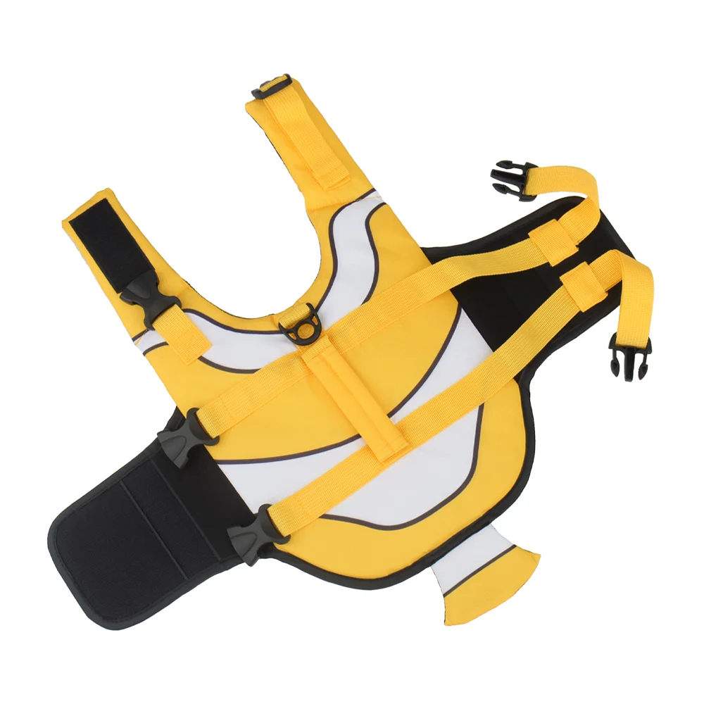 Dog Life Vest Summer Pet Jacket Dog Safety Clothes Swimwear Swimming Suit Clown Fish Pattern