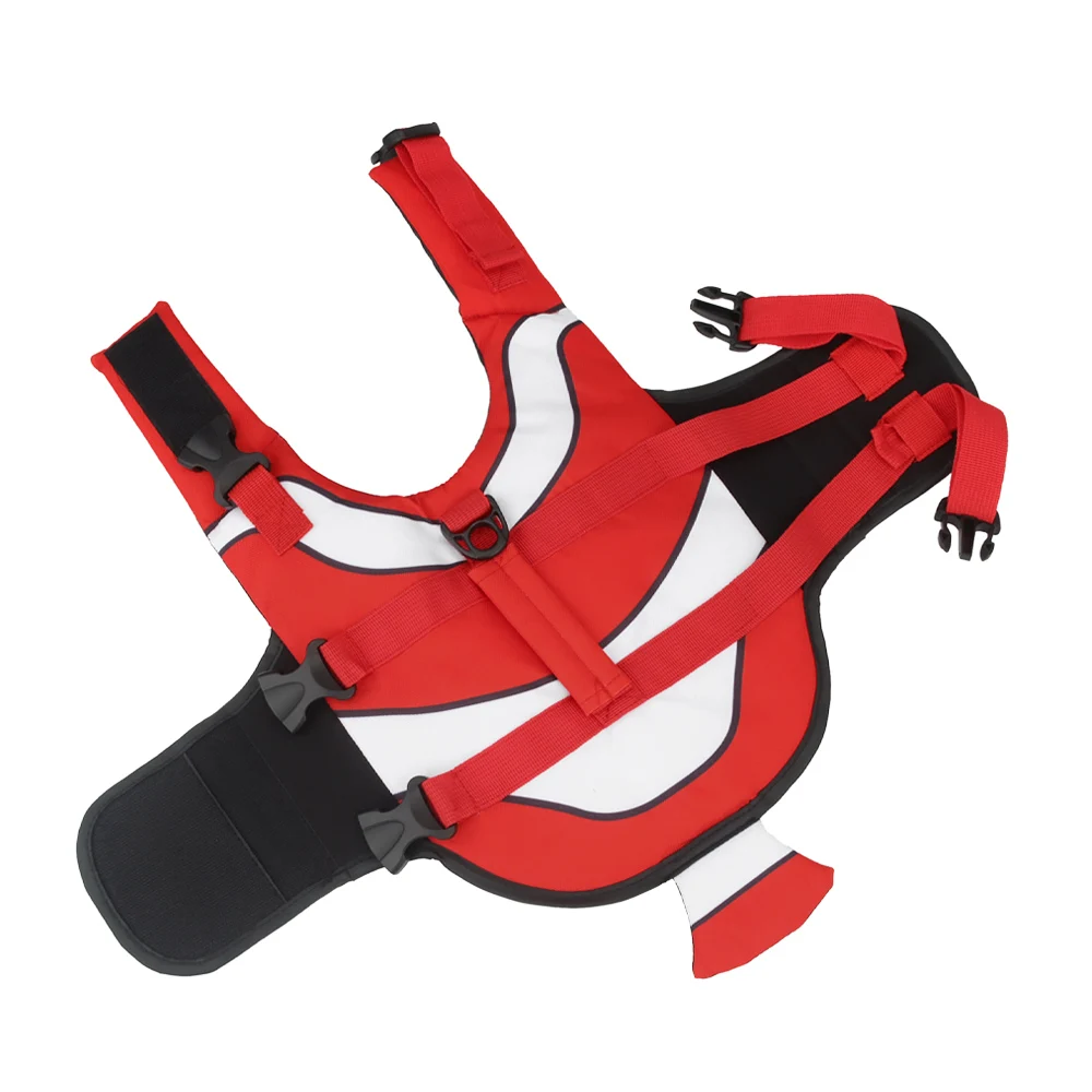 Dog Life Vest Summer Pet Jacket Dog Safety Clothes Swimwear Swimming Suit Clown Fish Pattern