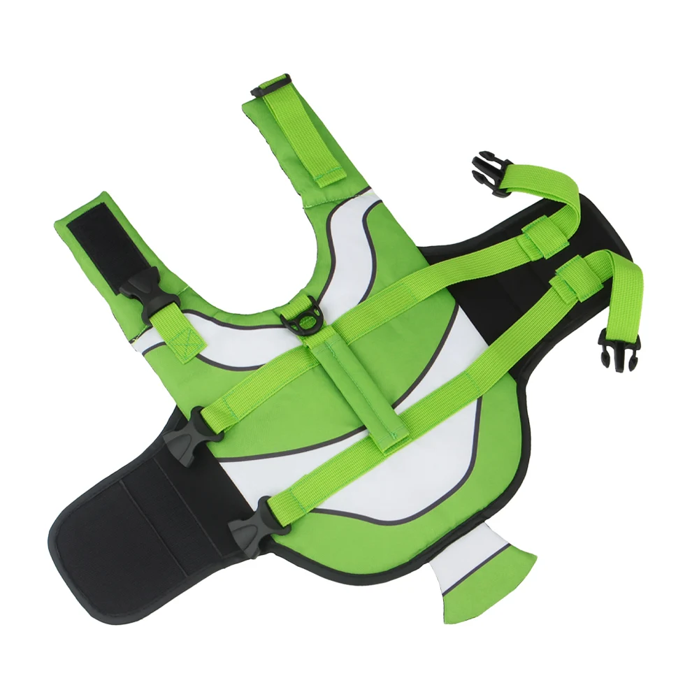Dog Life Vest Summer Pet Jacket Dog Safety Clothes Swimwear Swimming Suit Clown Fish Pattern