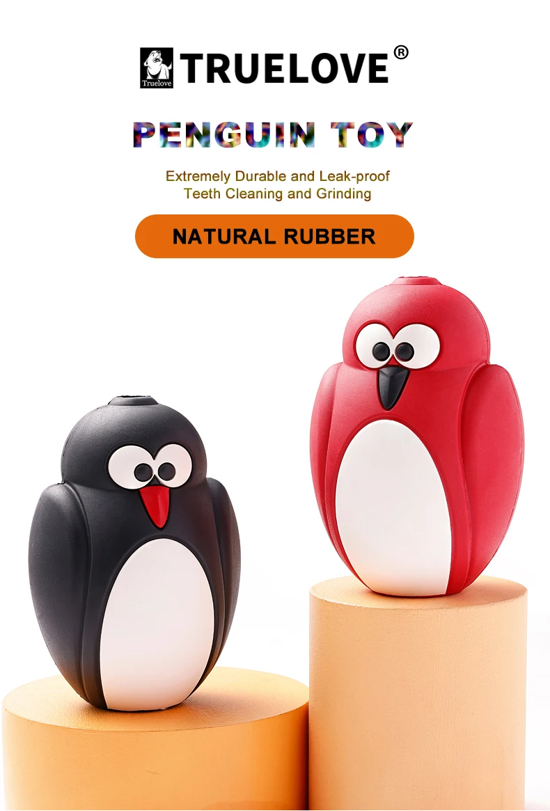 Truelove-Pet Food Dispenser Toy for Dogs, Rubber Interactive Chew Toy, Waterproof Design That Leaks Food, TLT2605