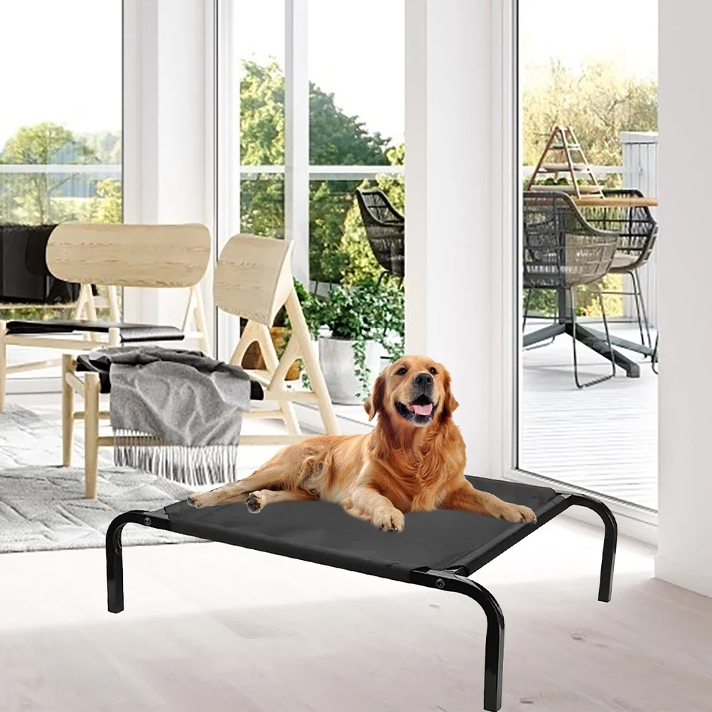 Elevated Dog Cot Bed Cover Replacement Mesh Washable for Indoor Outdoor Pet Hammock Bed All Season Use Cooling Pad for Large