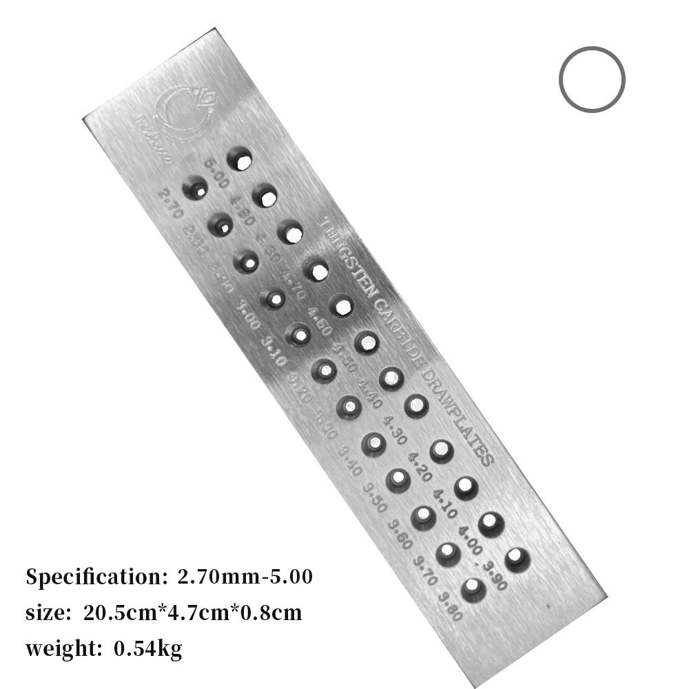 Tungsten Carbide Wire Drawplates Round Shape Wire Drawplate Jewelry Making Tools Jewelry Tools Gold and Silver Wire Drawing