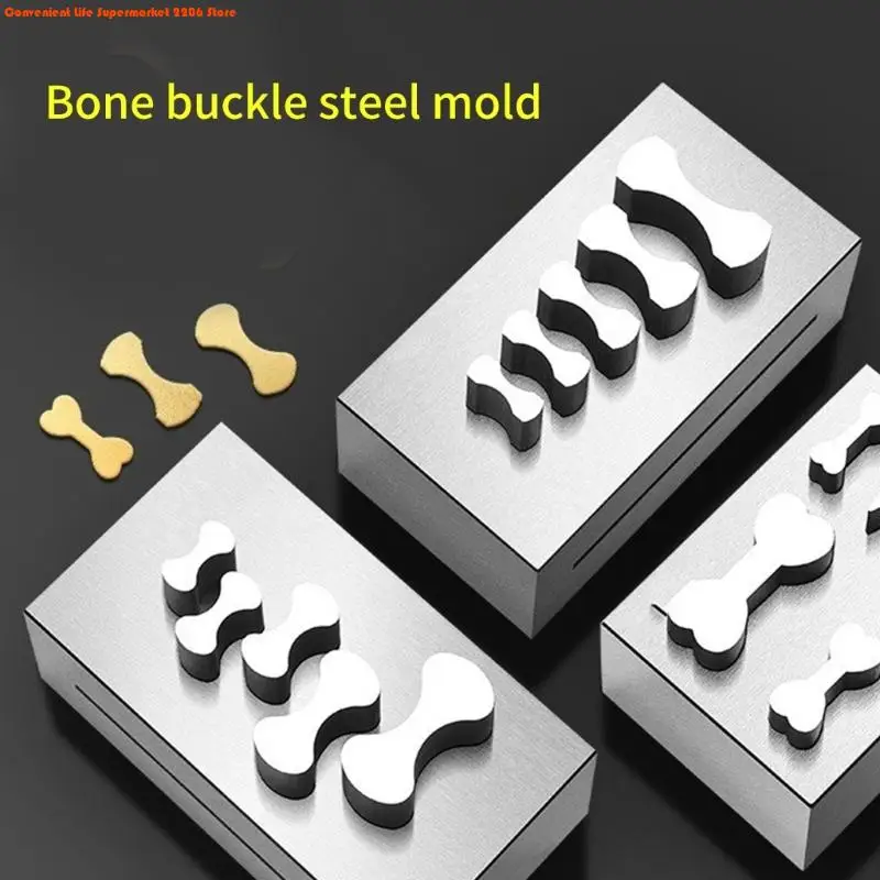 Jewelry Clasp Press Tool Set Necklace Punching Molds Bracelet Making Molds Adjustable Steel Die Cutter for Jewelry