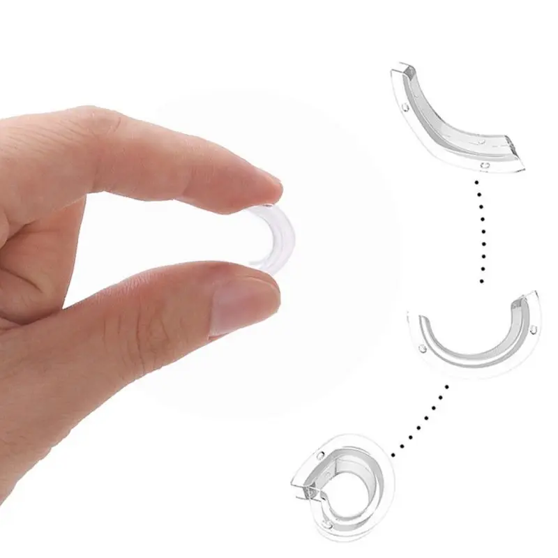 8/12/34 Pcs/Set Silicone Invisible Clear Ring Size Adjuster Guard Tightener Resizing Jewelry Tools Resizer Loose Rings