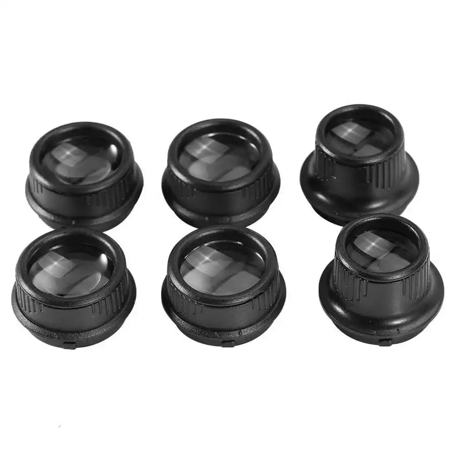 10X 15X 20X 25X Head Band Double Eye Magnifier Eyeglasses Magnifying Glass 8Pcs Lens LED Light Loupe Jewelry Watch Repair Tool