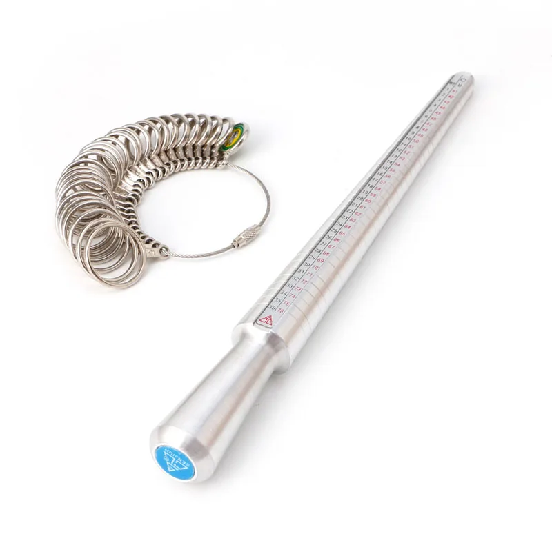 Ring Sizer Measuring Tool Set Including Ring Sizer Mandrel Finger Sizing Guage Ring Sizer Adjuster for Jewelry Making