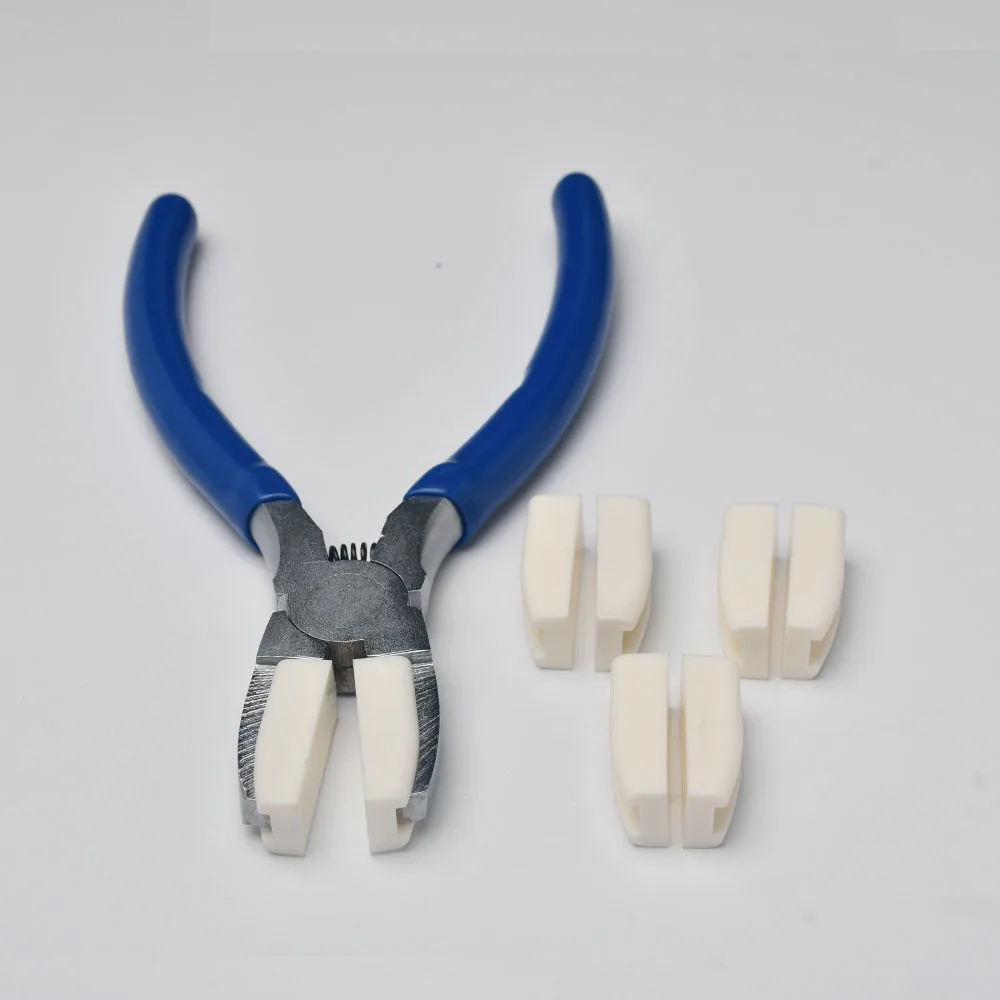 Nylon Jaw Pliers Carbon Steel Craft Plat Nose Pliers DIY Tools For Beading, Looping, Shaping Wire, Jewelry Making