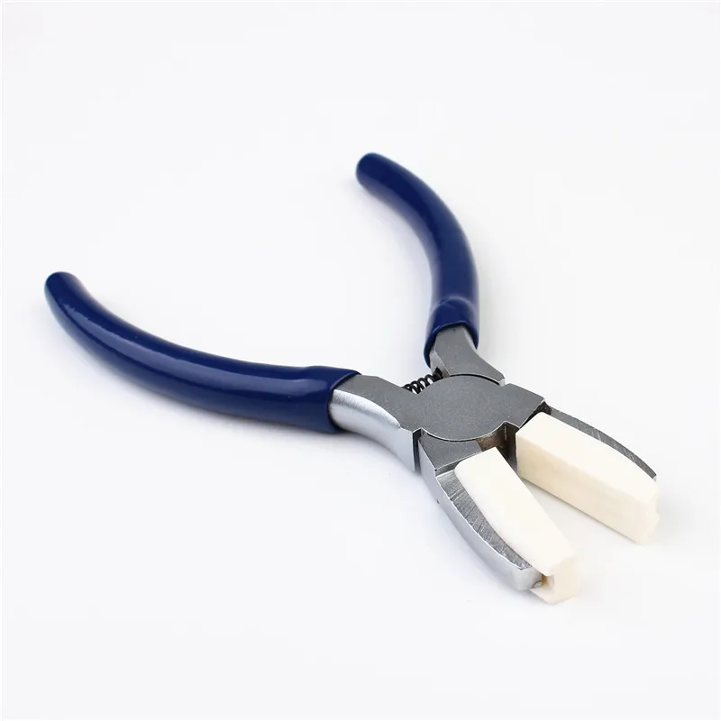 Nylon Jaw Pliers Carbon Steel Craft Plat Nose Pliers DIY Tools For Beading, Looping, Shaping Wire, Jewelry Making