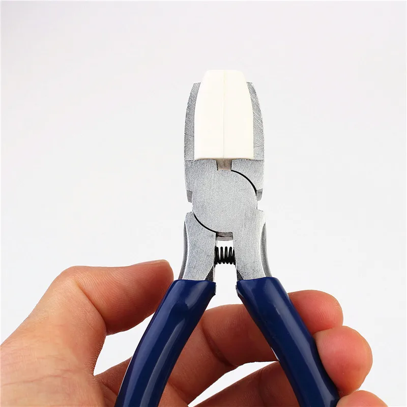 Nylon Jaw Pliers Carbon Steel Craft Plat Nose Pliers DIY Tools For Beading, Looping, Shaping Wire, Jewelry Making