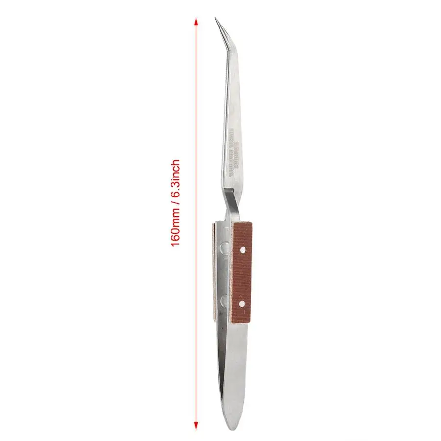 Jewelry Soldering Tweezers Straight Curved Tip Selflock Welding Tweezer Cross Locking Jewelry Making Tool Equipment for Jeweler
