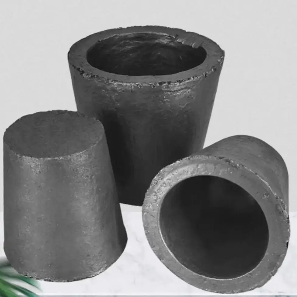1pcs Silicon Carbide Crucible For Metals Carbide Stove Smelting Electric Furnace Melting Casting Refining SiC Crucibles Smelting