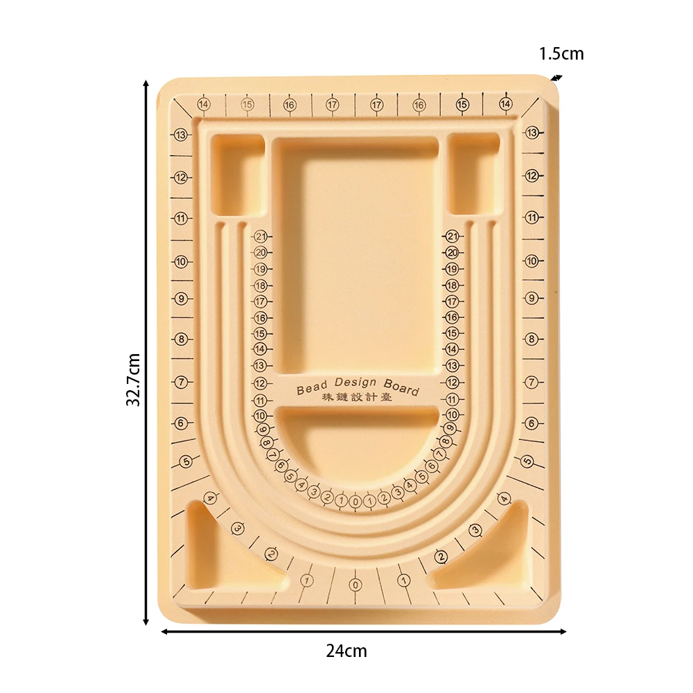 Colorful Flockeda Bead Board For Bracelet Necklace Tray Beading Accessories Measuring Tools Crafts For DIY Jewelry Making