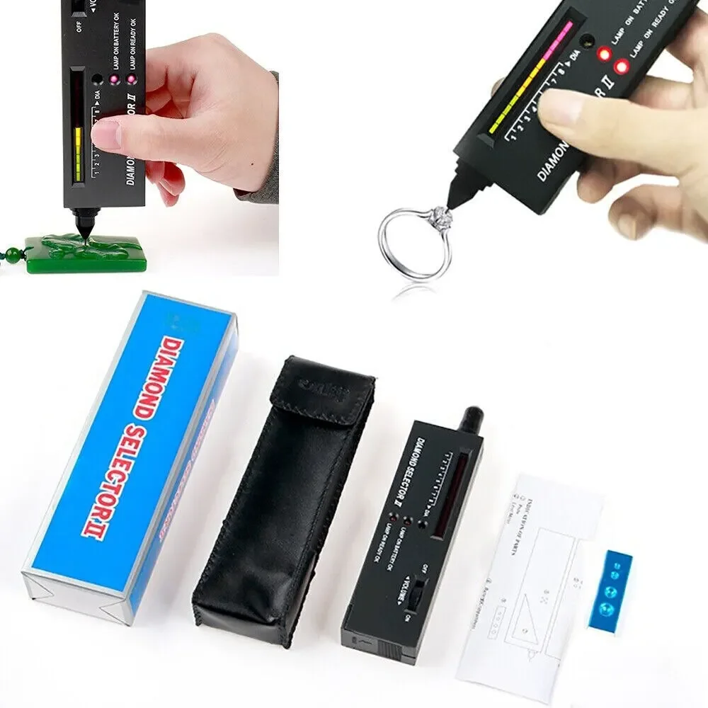PHYHOO High Accuracy Professional Jeweler Diamond Tester Pen Jewelry Diamond Selector For Novice and Expert