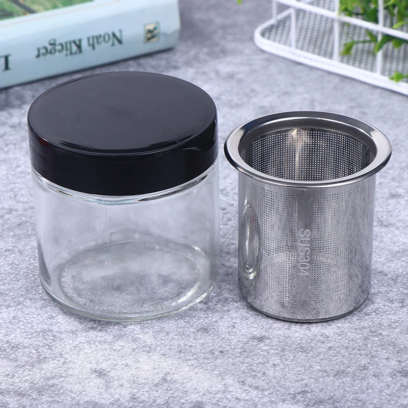 Jewelry Glass Cleaning Pot With Dustproof Lid For Watchmaker For Beads Necklace Rings Cleaning Jar Diamond Washing Cup