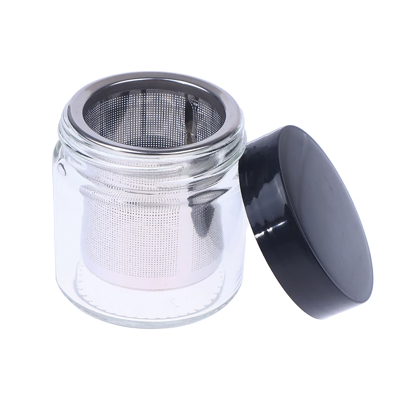Jewelry Glass Cleaning Pot With Dustproof Lid For Watchmaker For Beads Necklace Rings Cleaning Jar Diamond Washing Cup