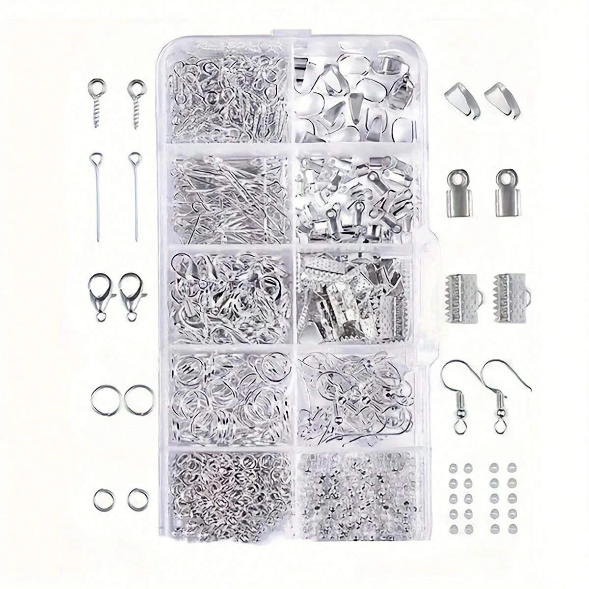 1set/1box Deluxe Jewelry Making Starter Kit,Comprehensive Earrings, Necklace Findings, DIY Plier Tools Set for Jewelry Repair