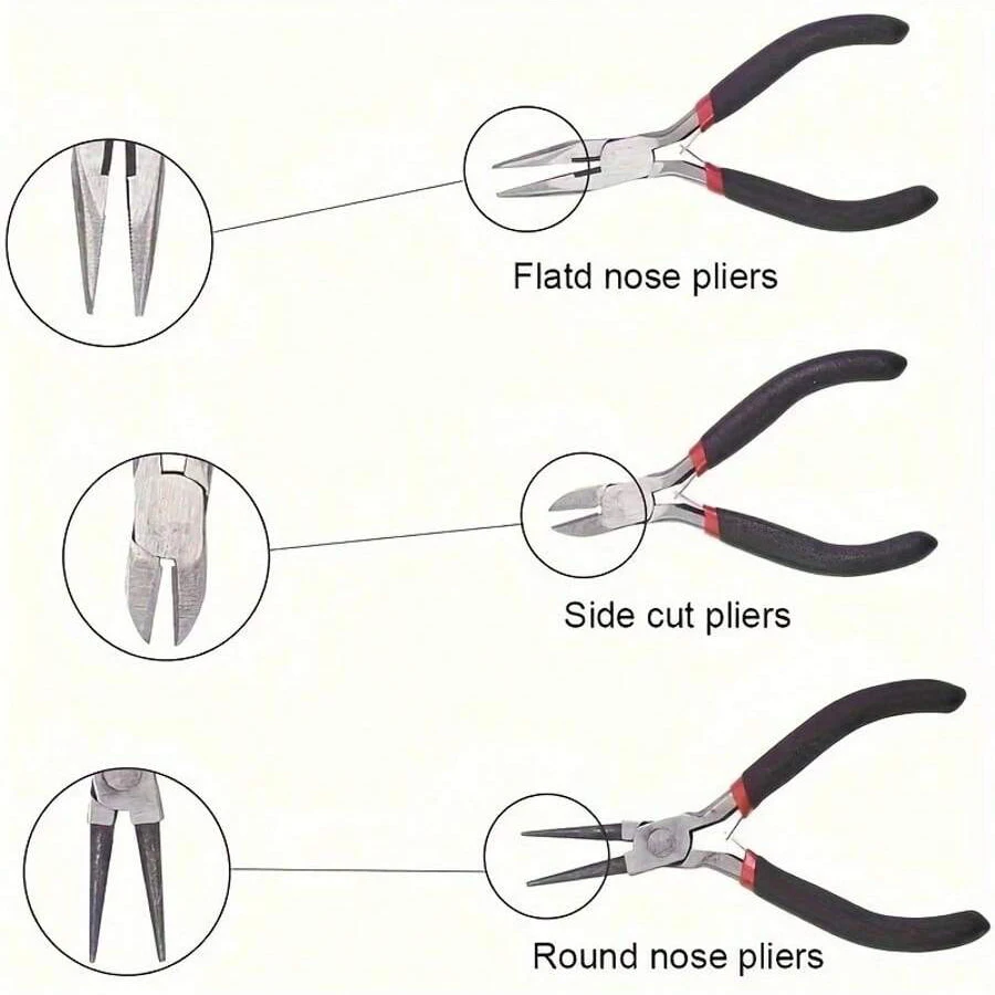 1set/1box Deluxe Jewelry Making Starter Kit,Comprehensive Earrings, Necklace Findings, DIY Plier Tools Set for Jewelry Repair