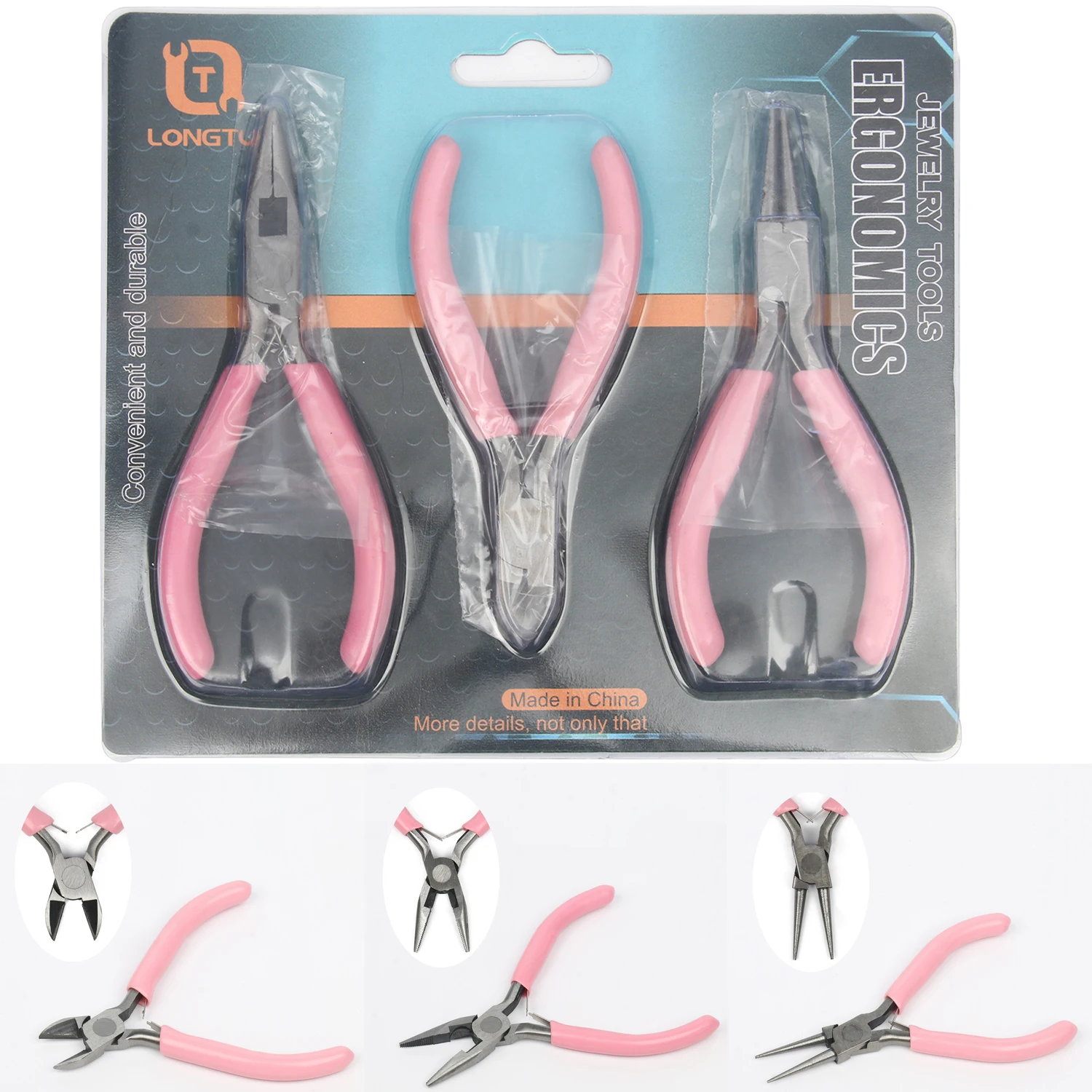 Stainless Steel Needle Nose Pliers Jewelry Pliers Tools & Equipment Kits Cutting Wire Pliers for DIY Jewelery Making Accessories