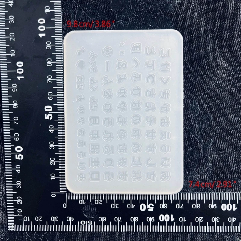 Japanese Alphabets Silicone Mould for Nail Decorations Art Carving Mold Hiragana and Katakana Resin Art Template