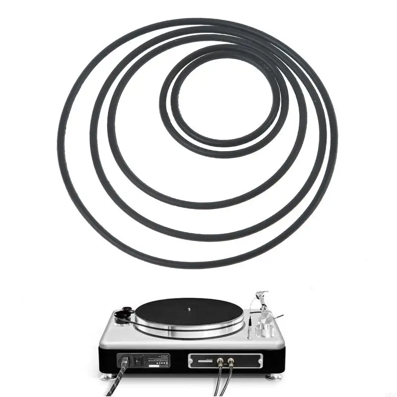 157F 20Pcs 1.5mm Cassette Tape Rubber DVD Cassette Tape Recorder Turntable Strap Belt Durable Rubber Belts