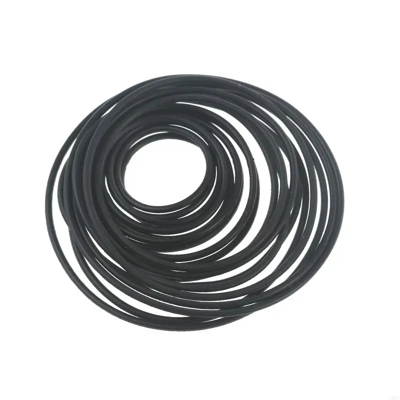 157F 20Pcs 1.5mm Cassette Tape Rubber DVD Cassette Tape Recorder Turntable Strap Belt Durable Rubber Belts