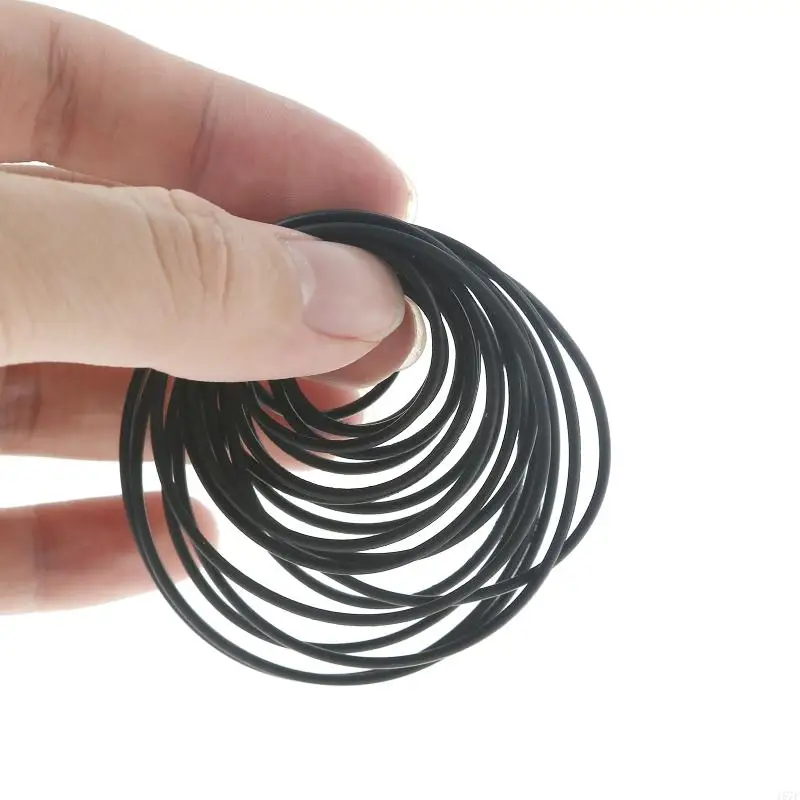 157F 20Pcs 1.5mm Cassette Tape Rubber DVD Cassette Tape Recorder Turntable Strap Belt Durable Rubber Belts