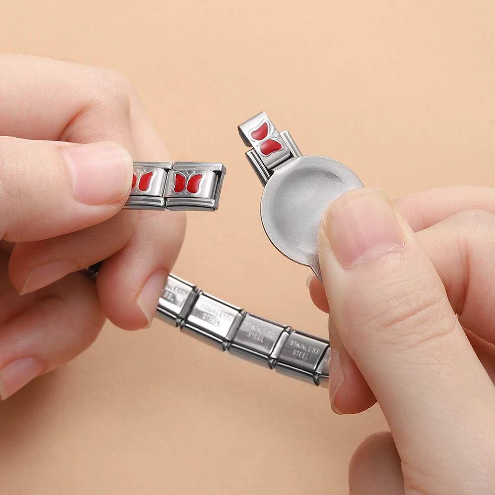 1pcs/Lot Stainless Steel Italian Charm Bracelet Detaching Tool Opening for Handmade DIY Link Chain Jewelry Making Accessories
