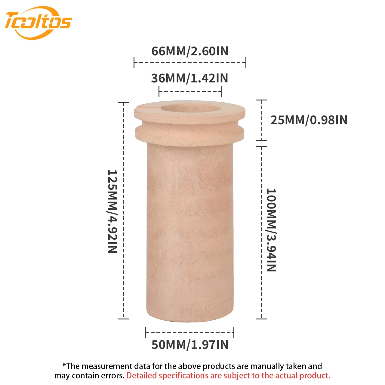 TOOLTOS 1KG 2KG 3KG Ceramic Melting Crucible for Electric Furnace Copper Aluminum Brass Bronze Metal Casting Foundry